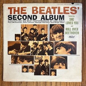 Rare Vintage The Beatles Second Album Cover & Album Capital Records